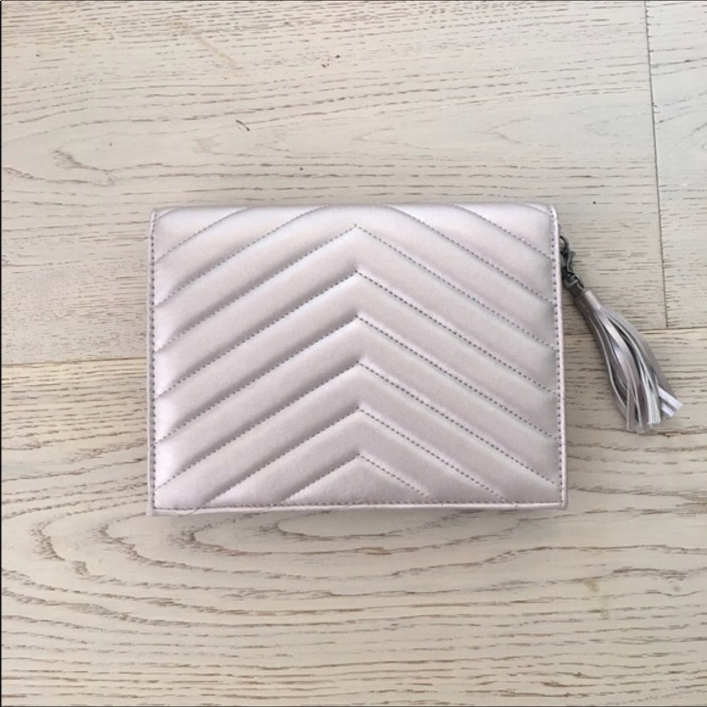 Metallic Pink Neiman Clutch
